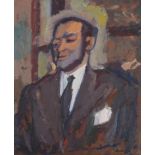 λ DAVID BOMBERG (BRITISH 1890-1957), PORTRAIT OF A GENTLEMAN