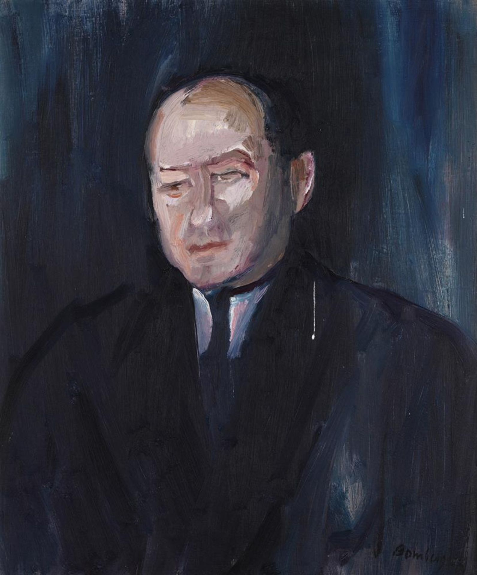 λ DAVID BOMBERG (BRITISH 1890-1957), PORTRAIT OF A GENTLEMAN