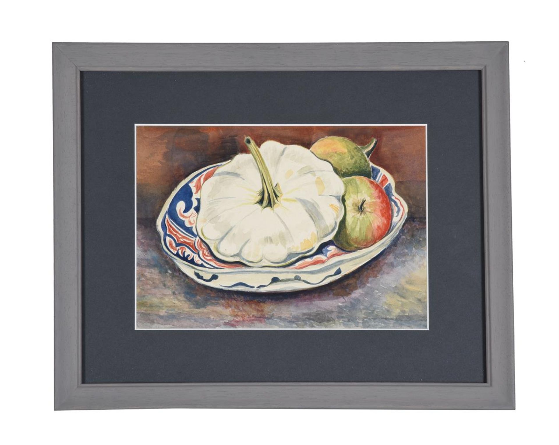 λ LILIAN HAWTHORN (NÉE LEAHY) (BRITISH 1909-1996), GOURD AND APPLES - Image 2 of 3