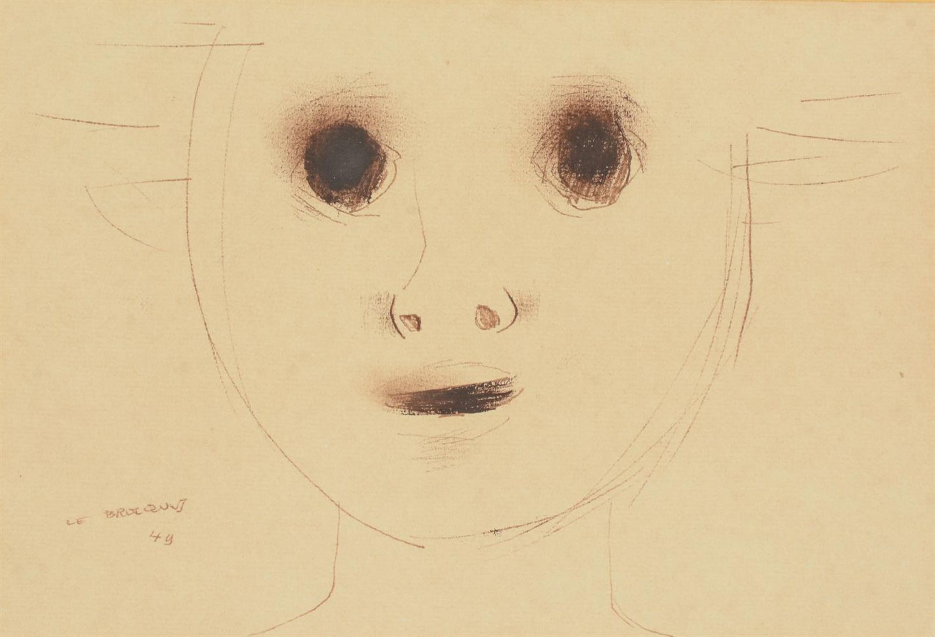 λ LOUIS LE BROCQUY (IRISH 1916-2012), HEAD OF A GIRL