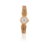 LONGINES, A LADY'S 18 CARAT GOLD BRACELET WATCH