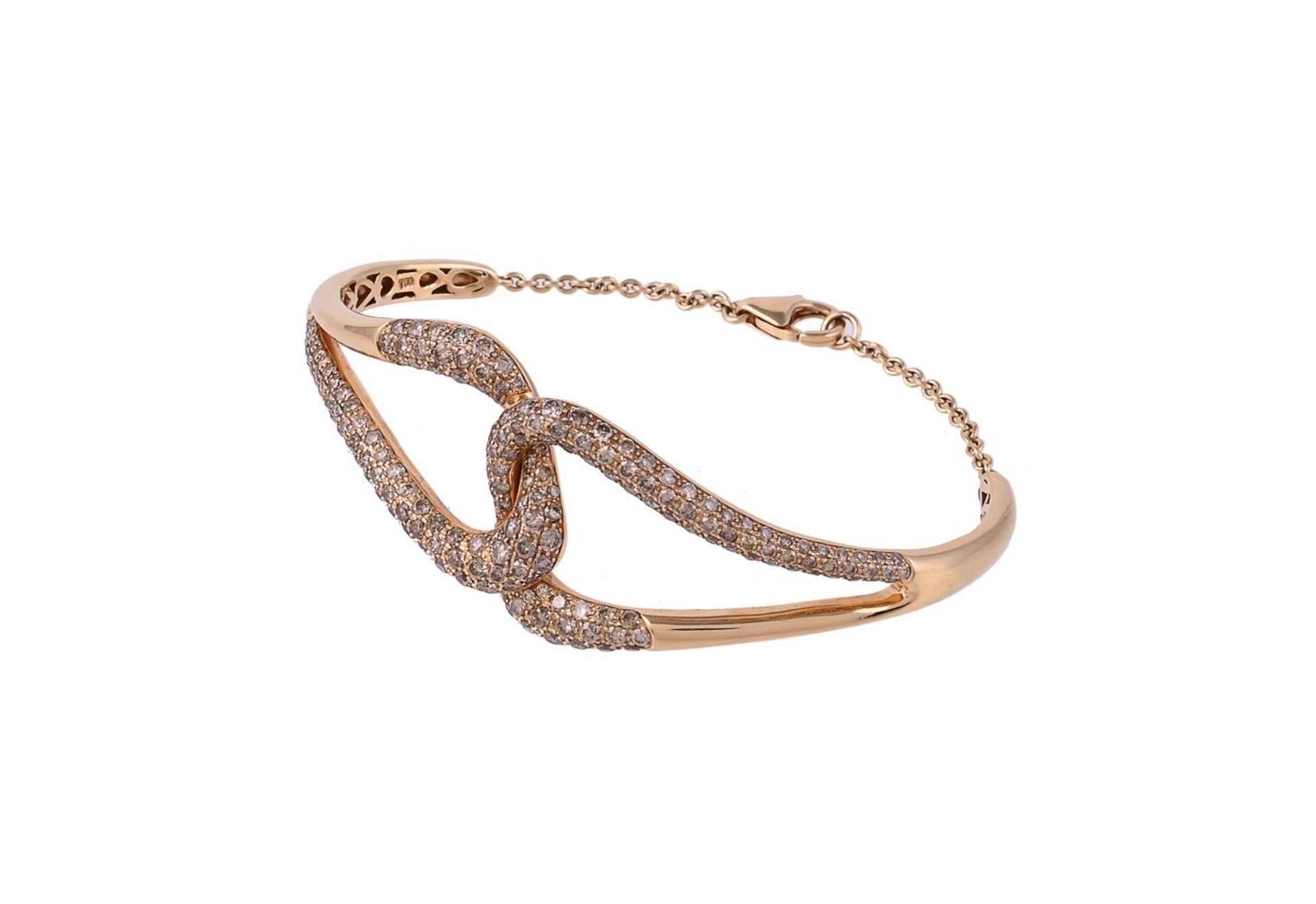 A DIAMOND BANGLE - Image 2 of 2