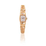 BUCHERER, A LADY'S GOLD COLOURED BRACELET WATCH