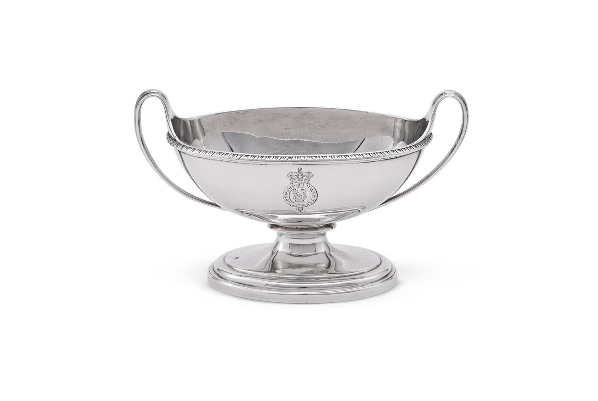 A GEORGE III SILVER NAVETTE SALT - Image 2 of 3