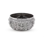 A BURMESE SILVER COLOURED BOWL