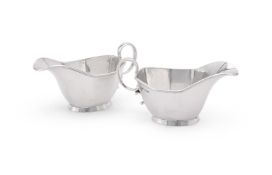 A PAIR OF SILVER SAUCE BOATS