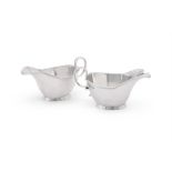 A PAIR OF SILVER SAUCE BOATS