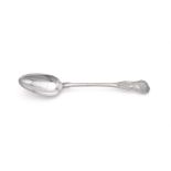 A VICTORIAN SILVER KING'S PATTERN SERVING SPOON