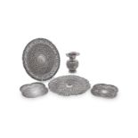 A COLLECTION OF INDIAN SILVER ITEMS