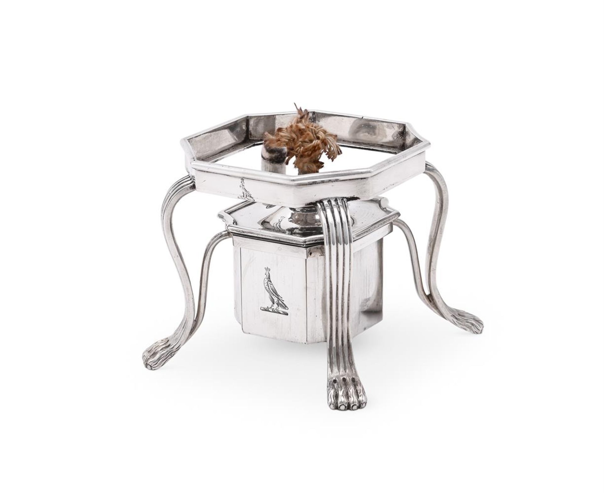 A GEORGE III SILVER BURNER