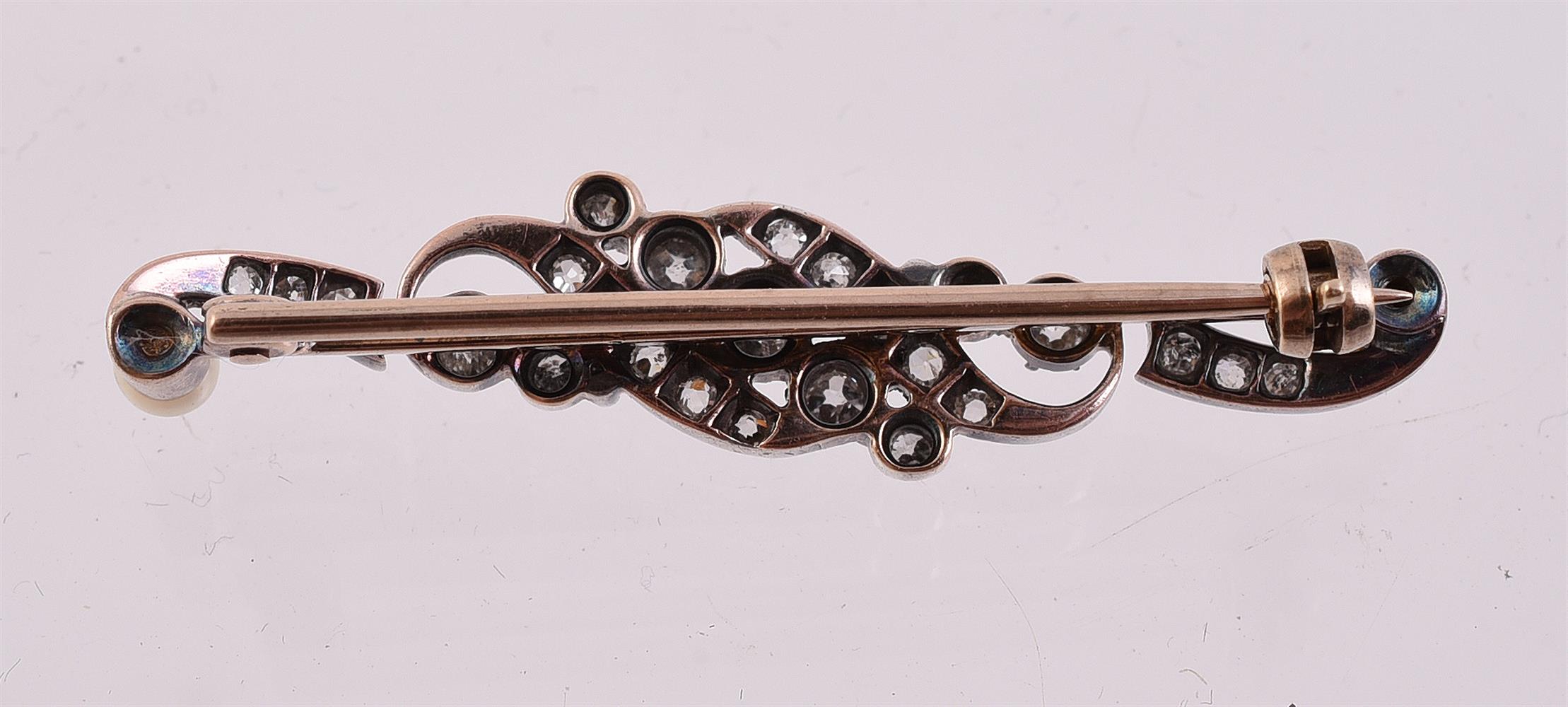 A VICTORIAN DIAMOND AND PEARL BROOCH, CIRCA 1890 - Image 2 of 2