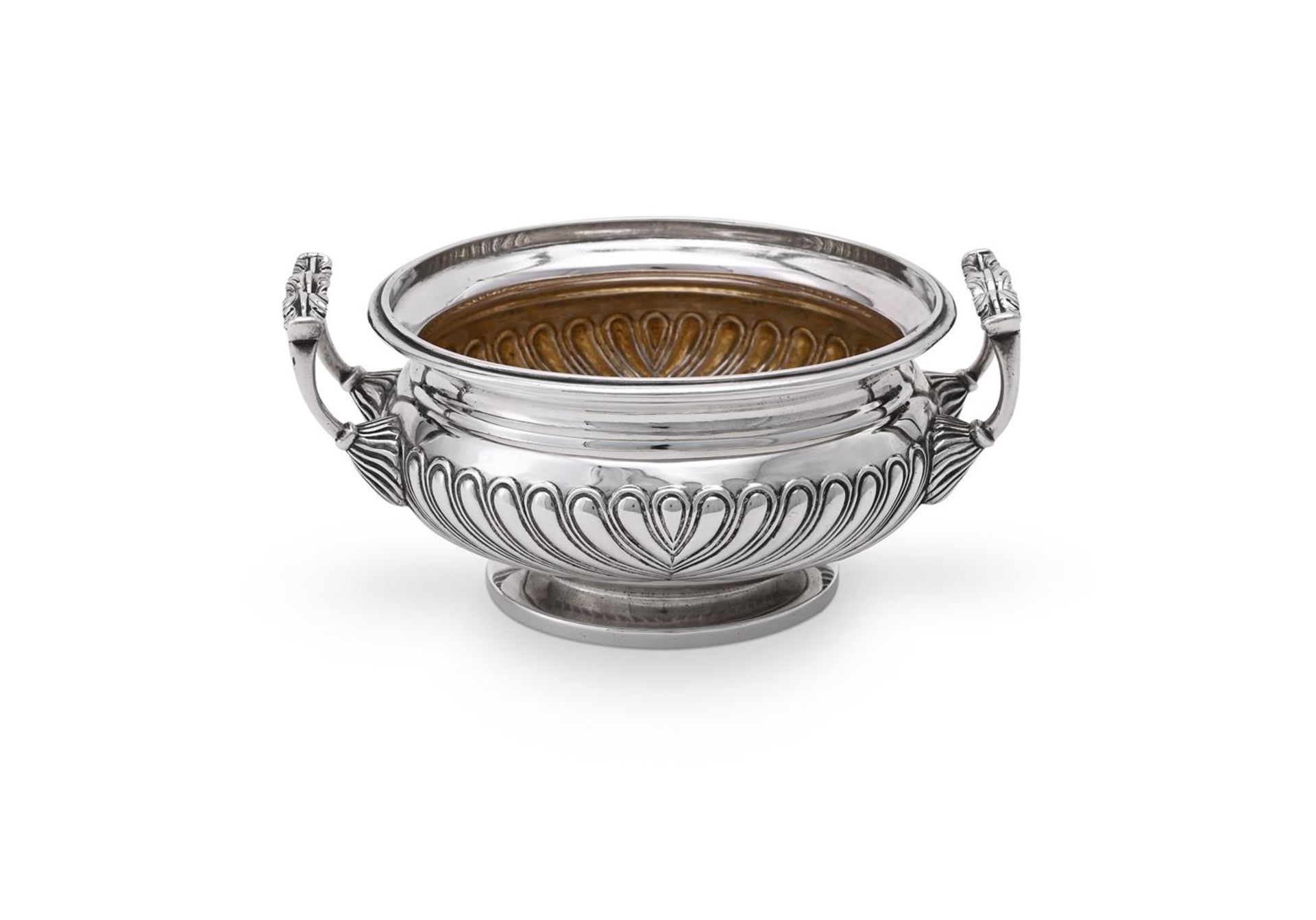 A GEORGE III SILVER TWIN HANDLED SUGAR BOWL - Image 2 of 2