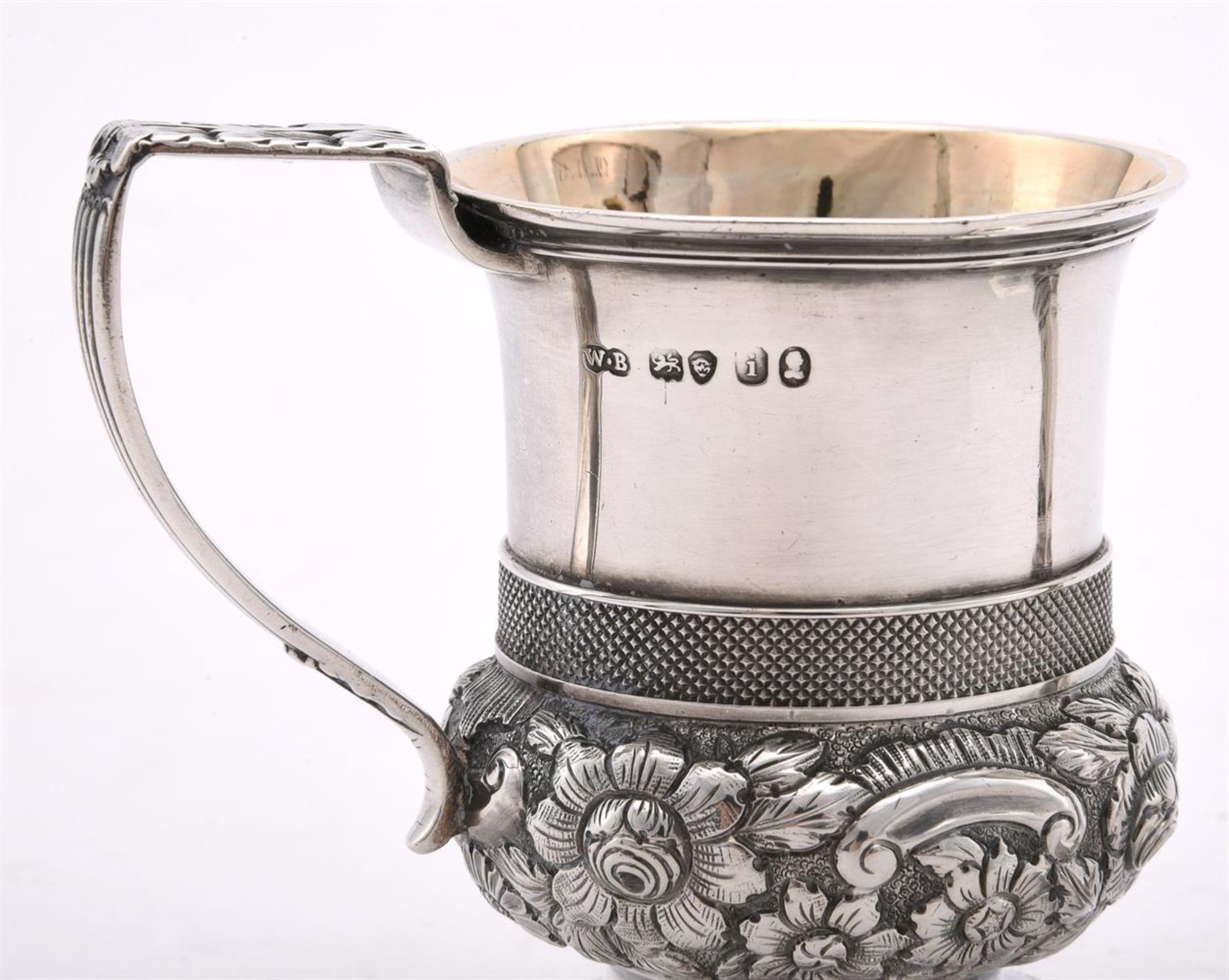 A VICTORIAN SILVER WINE CUP - Image 3 of 4