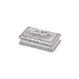 A WILLIAM IV SILVER RECTANGULAR SNUFF BOX