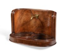 A REGENCY MAHOGANY DOUBLE MAGNUM BOTTLE HOLDER OR COASTER, EARLY 19TH CENTURY