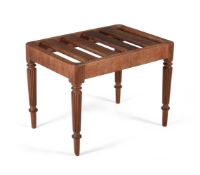 A GEORGE IV MAHOGANY LUGGAGE STAND, ATTRIBUTED TO GILLOWS, CIRCA 1825