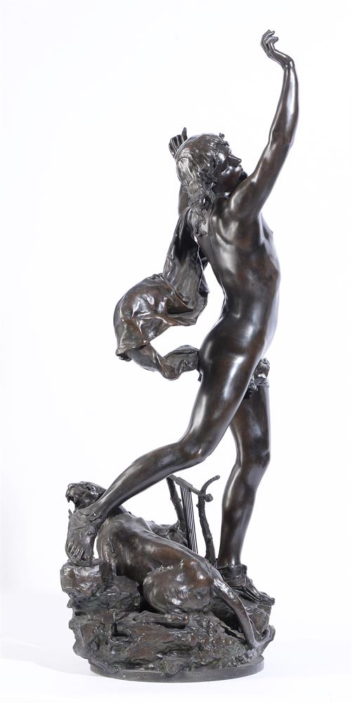 AFTER RAOUL CHARLES VERLET (1857-1923), A BARBEDIENNE CAST BRONZE OF ORPHEUS - Image 2 of 6