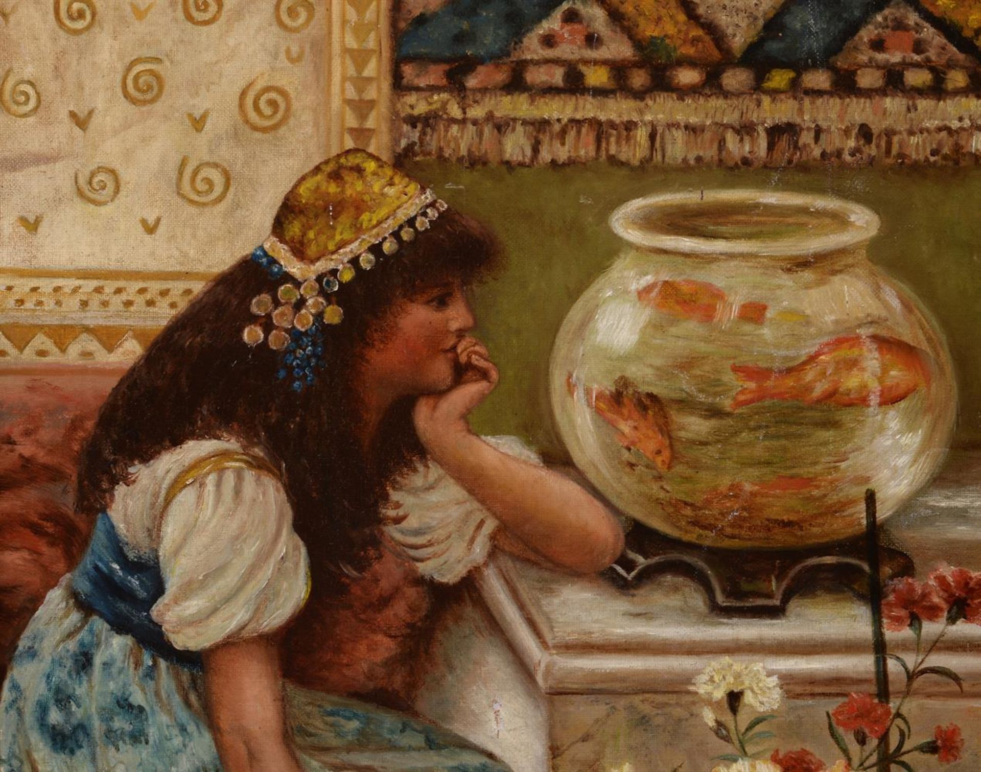 ENGLISH SCHOOL (19TH CENTURY), THE GOLDFISH BOWL - Bild 3 aus 4