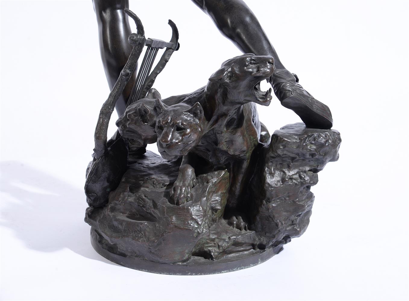 AFTER RAOUL CHARLES VERLET (1857-1923), A BARBEDIENNE CAST BRONZE OF ORPHEUS - Image 5 of 6