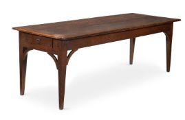 AN OAK 'FARMHOUSE' TABLE, CIRCA 1800