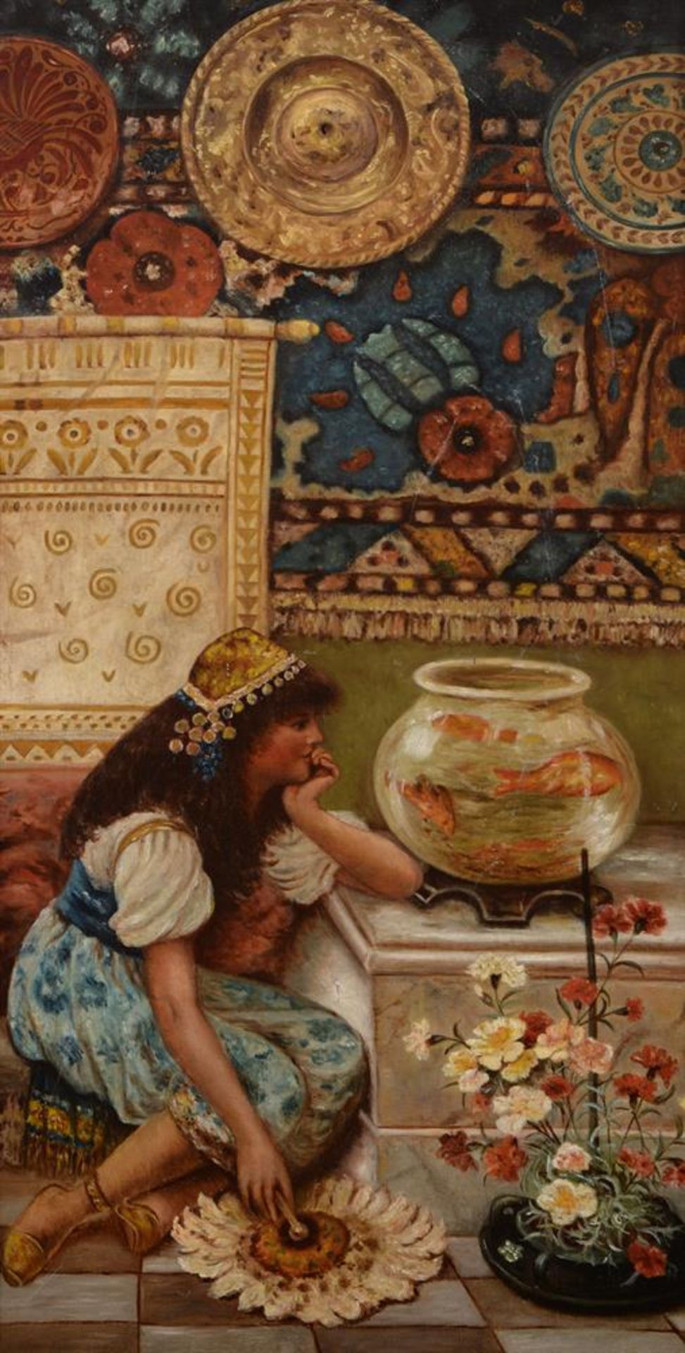 ENGLISH SCHOOL (19TH CENTURY), THE GOLDFISH BOWL - Bild 2 aus 4