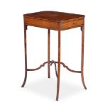 A REGENCY AMBOYNA OCCASIONAL TABLE, CIRCA 1820