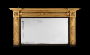 A WILLIAM IV GILTWOOD OVERMANTLE MIRROR, CIRCA 1835