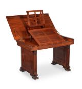 A WILLIAM IV MAHOGANY LIBRARY OR ARCHITECT'S TABLE, CIRCA 1835