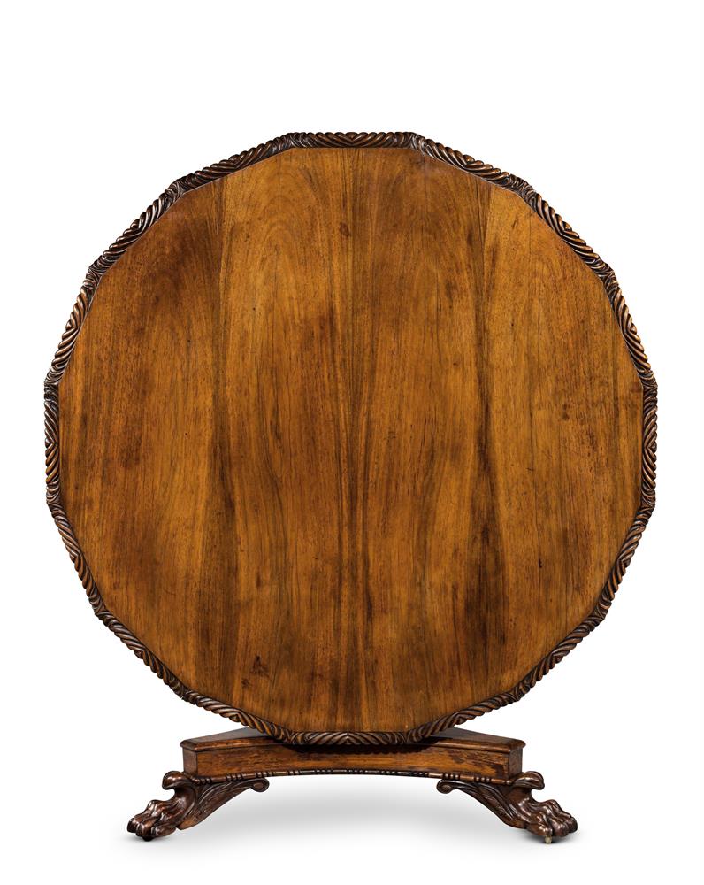 Y A GEORGE IV CARVED ROSEWOOD CENTRE TABLE, POSSIBLY ANGLO-INDIAN, CIRCA 1830 - Image 2 of 4