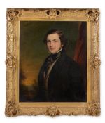 ENGLISH SCHOOL (19TH CENTURY), PORTRAIT OF A GENTLEMAN, BUST-LENGTH, IN A BROWN COAT