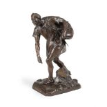 JEAN TARRIT (FRENCH, 1865-1950), A BRONZE FIGURE 'PORTEUR D'EAU MAROC'