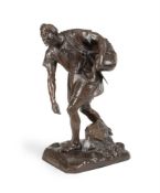 JEAN TARRIT (FRENCH, 1865-1950), A BRONZE FIGURE 'PORTEUR D'EAU MAROC'