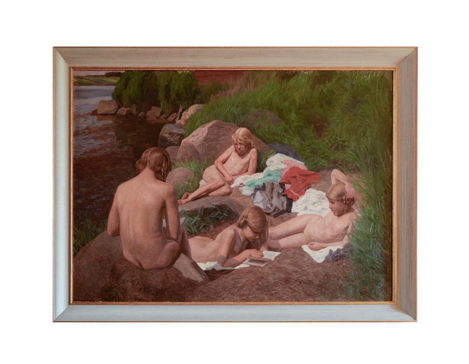 NORTH EUROPEAN SCHOOL (20TH CENTURY), THE BATHING PARTY