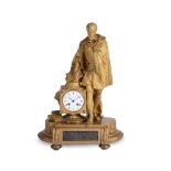 A LOUIS PHILLIPPE ORMOLU FIGURAL MANTEL CLOCK, PARIS, MID 19TH CENTURY