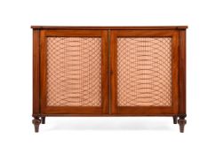 A GEORGE IV MAHOGANY SIDE CABINET, CIRCA 1825