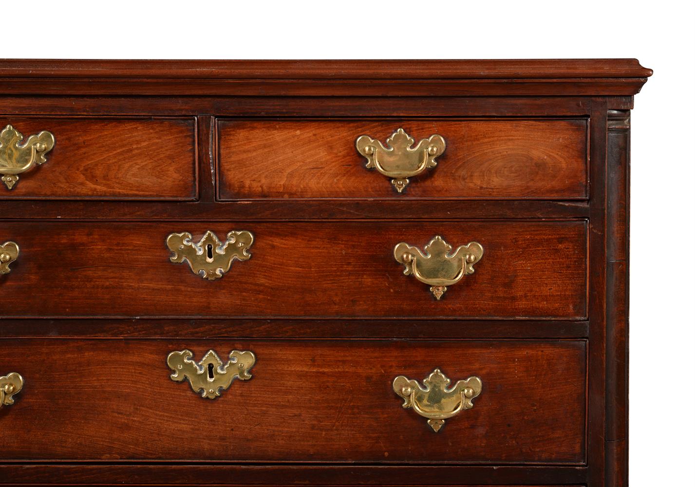 A GEORGE II MAHOGANY CHEST OF DRAWERS, PROBABLY NORTHERN ENGLAND, CIRCA 1750 - Image 2 of 3