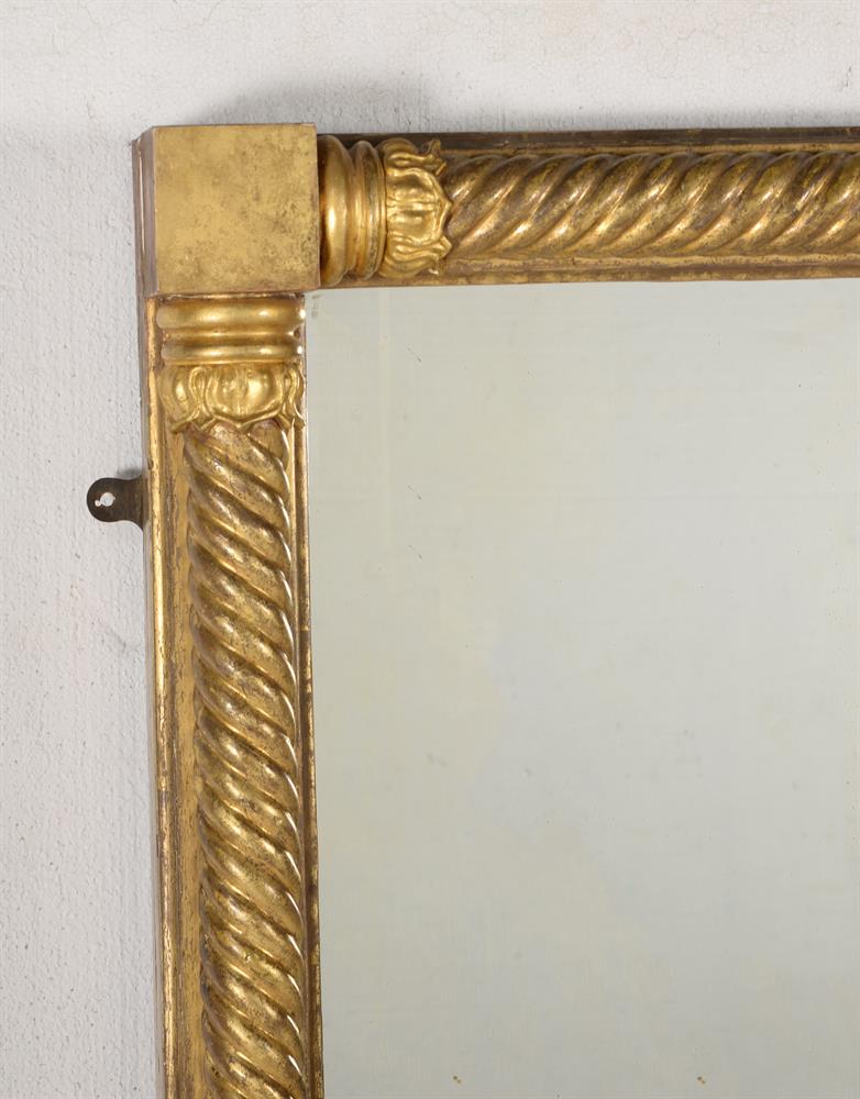 A GEORGE IV GILTWOOD OVERMANTEL WALL MIRROR - Bild 2 aus 3