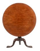 A GEORGE III MAHOGANY TRIPOD TABLE