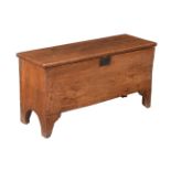 A ELM PLANK COFFER