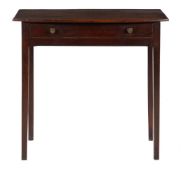 A GEORGE III MAHOGANY SIDE TABLE