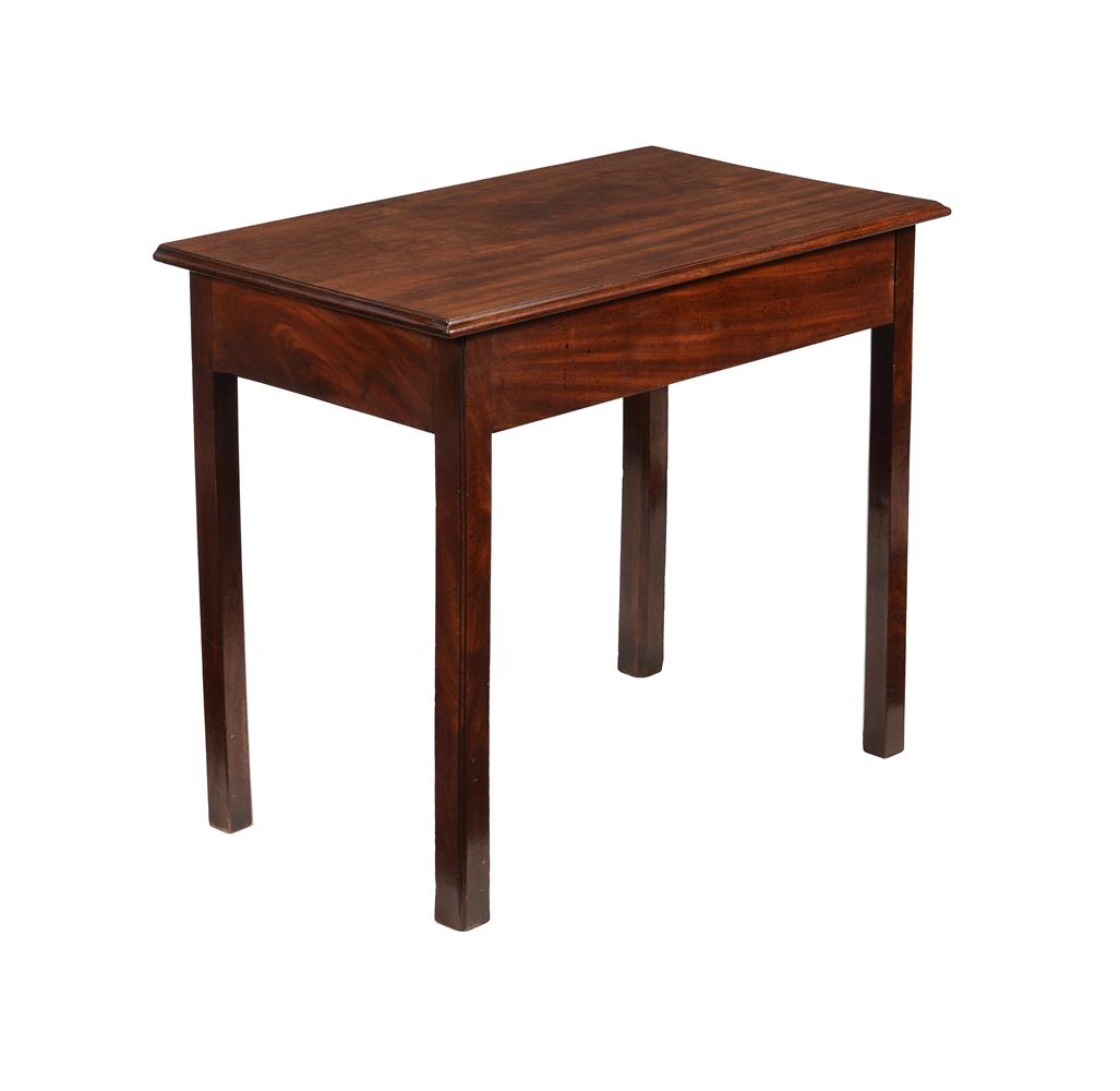 A GEORGE III MAHOGANY SIDE TABLE