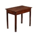 A GEORGE III MAHOGANY SIDE TABLE