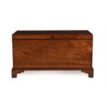 A GEORGE III MAHOGANY BLANKET CHEST