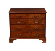 A GEORGE III MAHOGANY CHEST OF DRAWERS