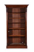 A WILLIAM IV MAHOGANY OPEN BOOKCASE