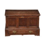 A GEORGE III WELSH OAK COFFER BACHLATE 18TH CENTURY43cm x 64cm x 33cmProvenance: Private Collect