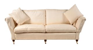 AN UPHOLSTERED SOFA