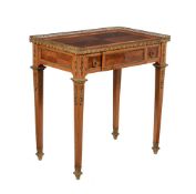 Y A FRENCH ROSEWOOD AND GILT METAL MOUNTED TABLE