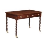 Y A VICTORIAN MAHOGANY SIDE TABLE