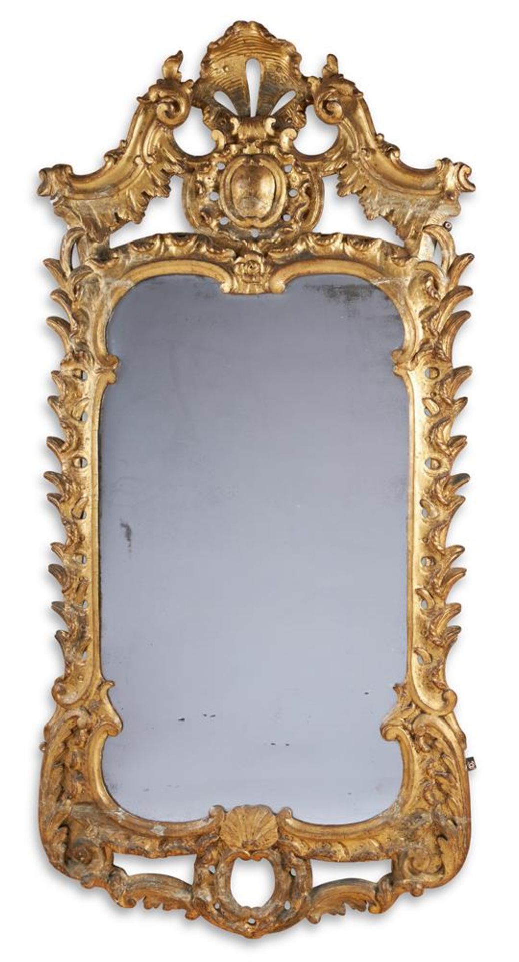 A PAIR OF GEORGE III GILTWOOD MIRRORS IN THE MANNER OF MATTHIAS LOCK, CIRCA 1750 - Image 4 of 4
